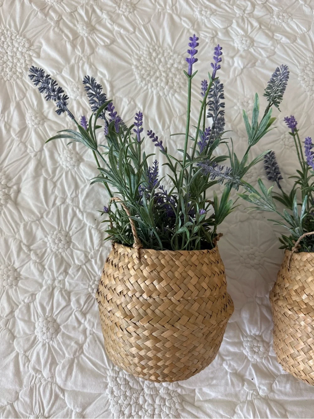 Pair of Artificial Lavender Plants